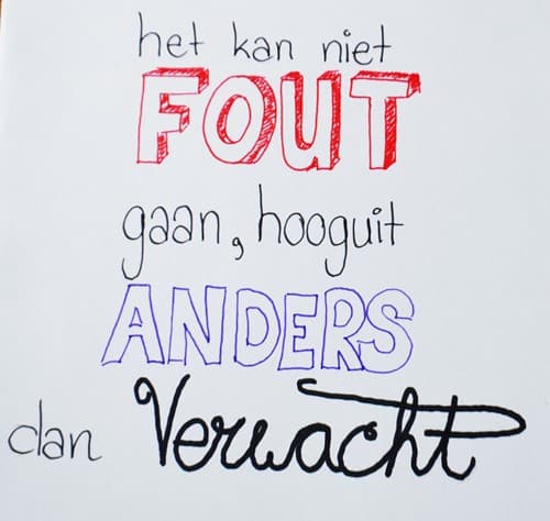 Niet fout wel anders