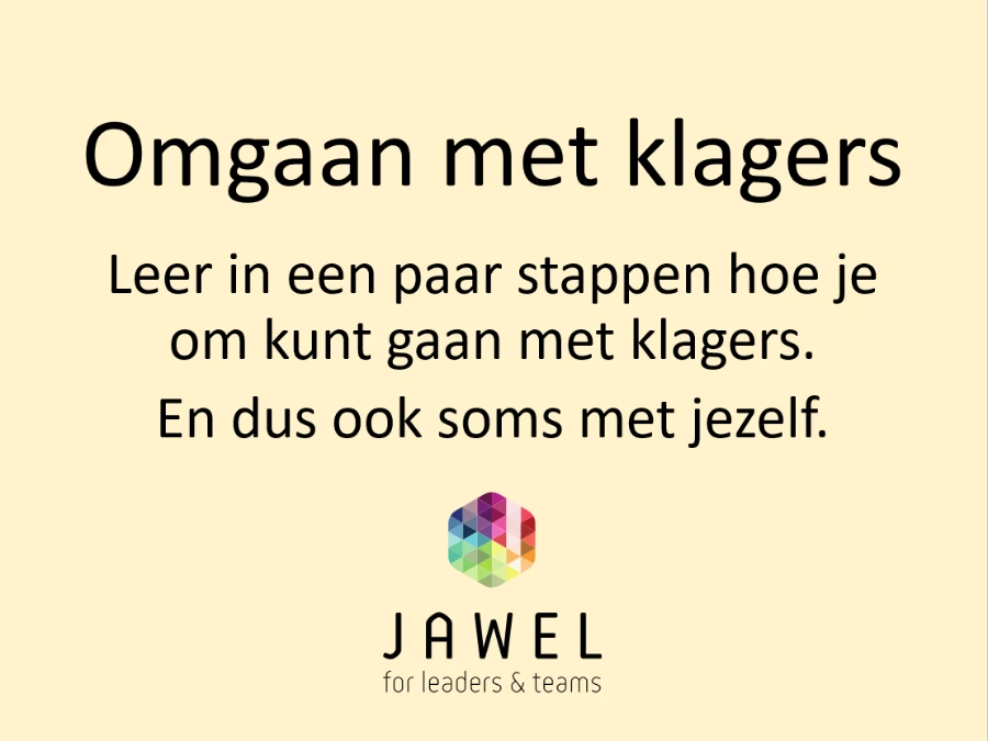 Omgaan met klagers